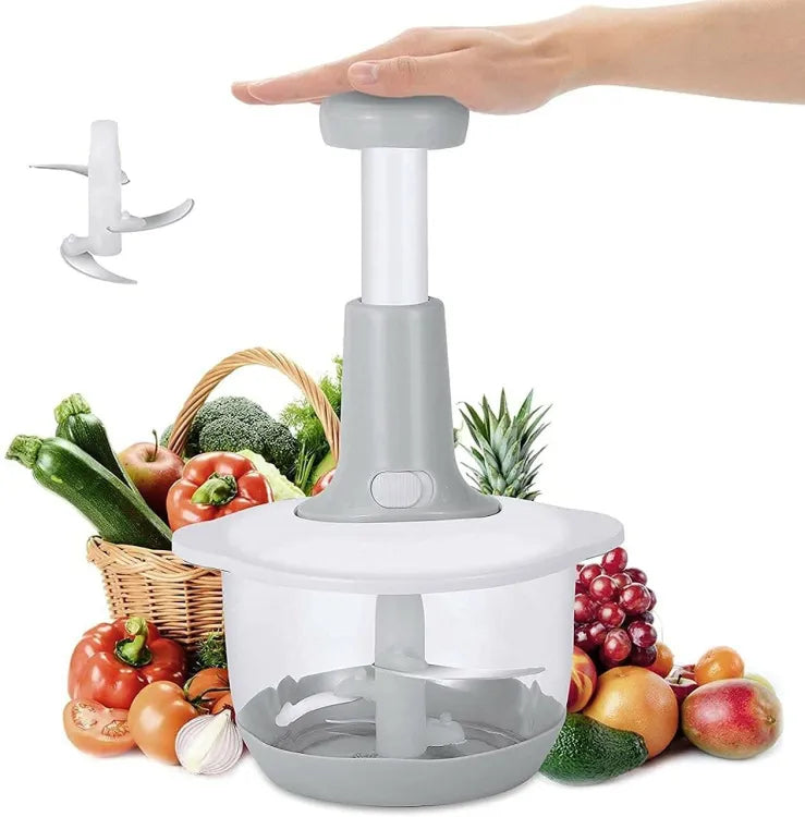 Manual Hand Push Vegetable & Meat Chopper