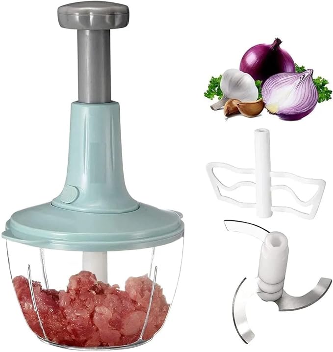 Manual Hand Push Vegetable & Meat Chopper