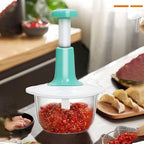Manual Hand Push Vegetable & Meat Chopper