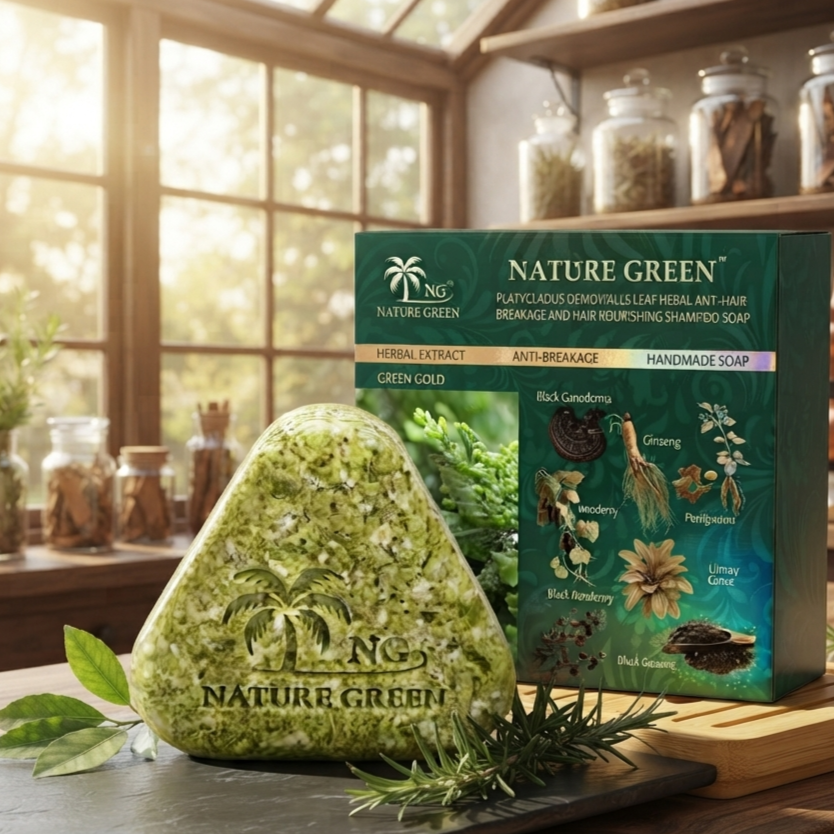 Green Gold Herbal Hair Cleansing Soap