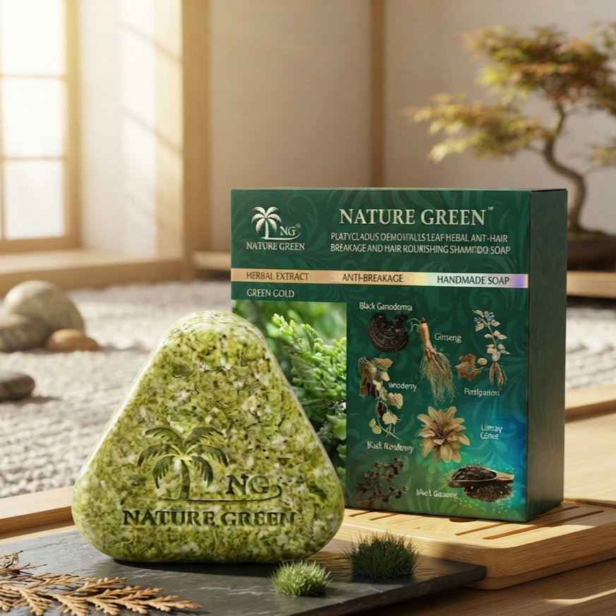 Green Gold Herbal Hair Cleansing Soap