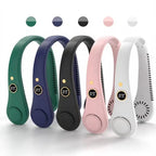 Wearable Bladeless Neck Fan with LED